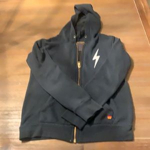 Aviator nation lightening bolt zip up